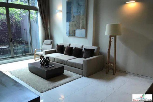 Siamese 39 | One Bedroom Loft Style Condo for Rent with Small Garden on Sukhumvit 39-7