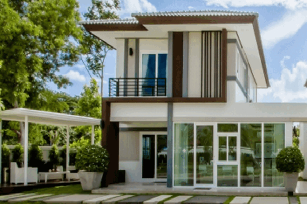 New modern Twins house for sale in East Pattaya-1