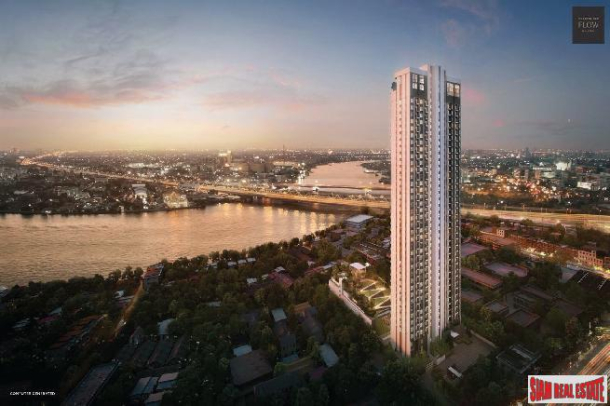 Pre-Sale Launch of High-Rise Residential Two Bed Condos on the Banks of The Chao Phraya River-1