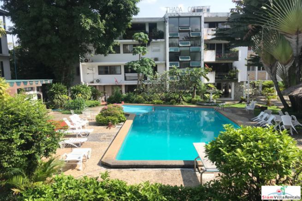 Thada Court | Two Storey Townhouse with Big Communal Pool and Tropical Gardens for Rent in Sathorn-12