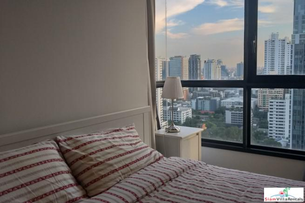 HQ by Sansiri | Large Two Bedroom Corner Condo with Great City Views in Thong Lo-21