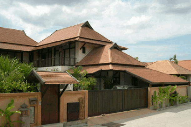 4 bedroom house Thai-bali style for rent -East Pattaya-1