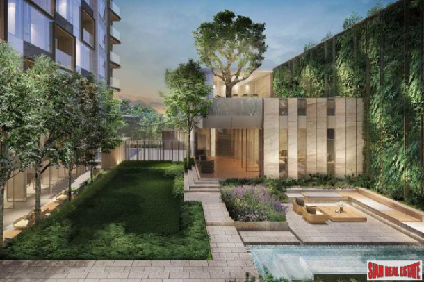 Luxury New Condo in Garden Courtyard Setting in the Heart of Bangkok at Phrom Phong.-3