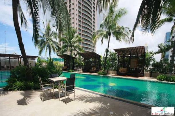 Sathorn Gardens | Large Furnished Two Bedroom with City Views for Rent in Lumphini-11
