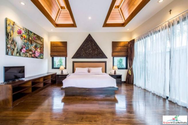 Beautiful Thai-Balinese Five Bedrooms Pool Villa for Rent in Kamala-11