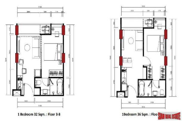 Deluxe Two Bedroom Condos in  New Low Rise Development, Asok-28