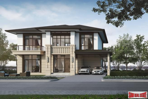 Two Storey Four Bedroom Detached Houses Built on a Beautiful Lake at Rama 2-7