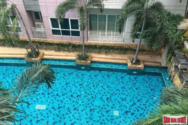 Large Two Bedroom Condo with a Pool View in Ekkamai-3