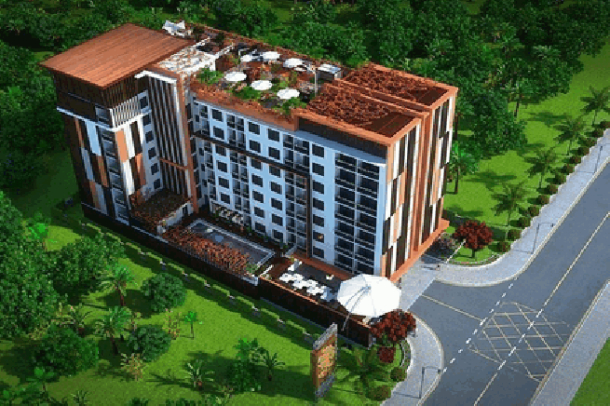 New project  Low rise condo at the green areas - Jomtien-20