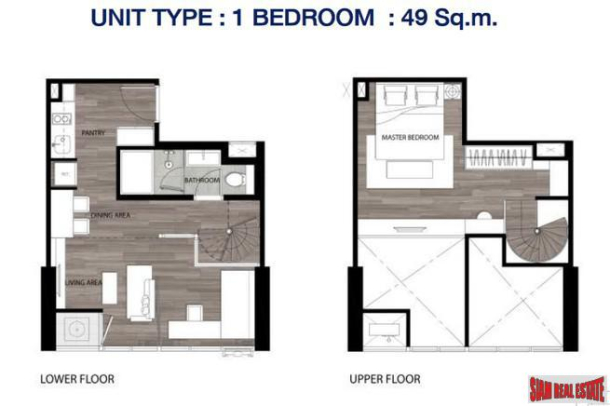 New Smart One Bedroom Condos in Mixed Use Development, Ratchadaphisek-14