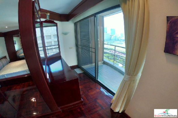 Baan Somthavil | Extra Large Three Bedroom for Rent with  Views of Lumpini Park and Royal Bangkok Sport Club in Ratchadamri-10