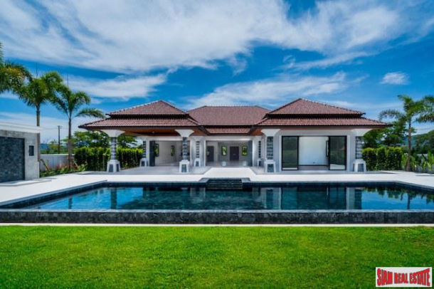 New Four Bedroom One Storey Private Pool Villa Overlooking the Golf Course in Laguna-7