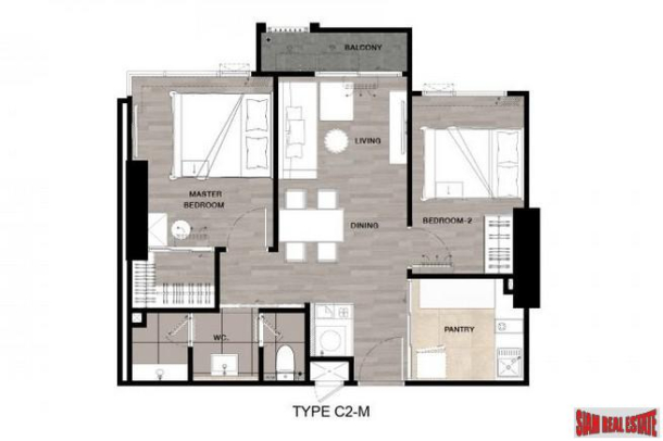 New Condominium Project with City Views and Modern Facilities in Bangna - Two Bedroom-30