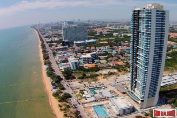 Large beautiful Studio condo on a high floor with direct sea view for sale - Jomtien-1