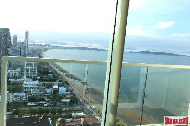 Large beautiful Studio condo on a high floor with direct sea view for sale - Jomtien-6