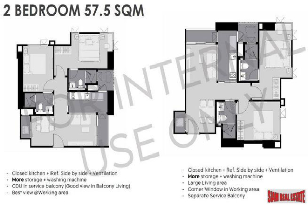 New High-Rise Condo only 150 metres to BTS with Amazing Facilities at Sathorn by Leading Thai Developer - Two Bed Units-8