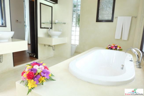 Mandala Villas | Tropical Four Bedroom Villa with Extra Large Pool Near Bang Tao Beach for Rent-11