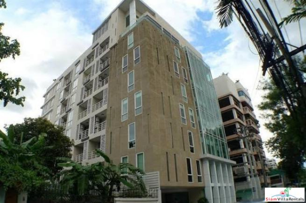 The Alcove 49 | Partially Furnished Spacious One Bedroom on Top Floor of Thong Lo Low-Rise Condo-1