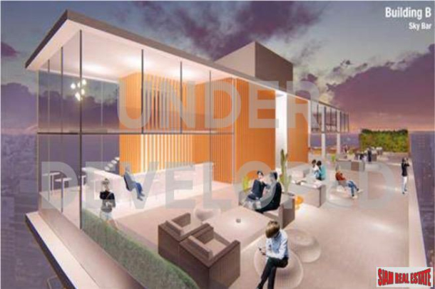Two Bedroom Duplex Development Built 500 M. from New Orange MRT Line in Rama 9-10