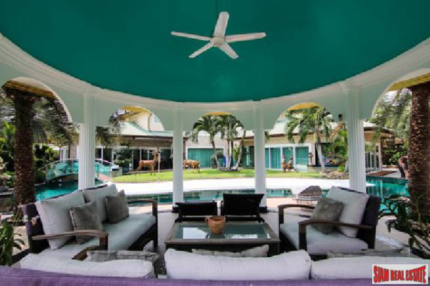 Elegant 4 big bedroom pool villa with private mooring for sale - Na jomtien-2