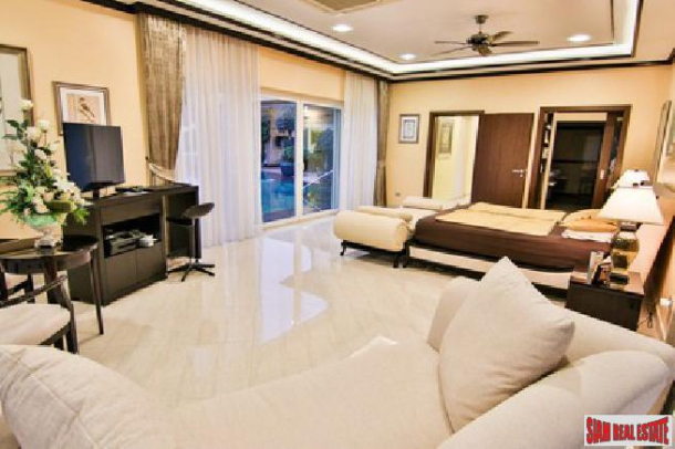 Elegant 4 big bedroom pool villa with private mooring for sale - Na jomtien-20