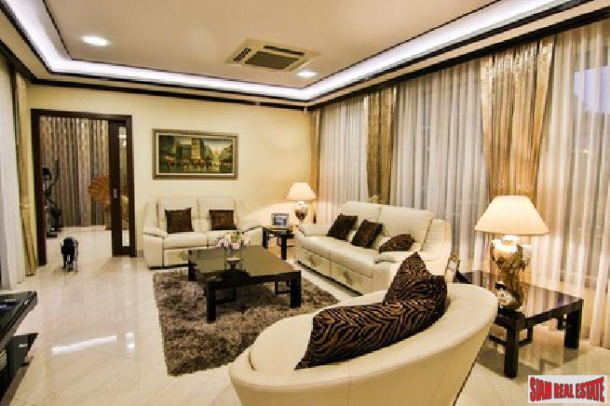Elegant 4 big bedroom pool villa with private mooring for sale - Na jomtien-23