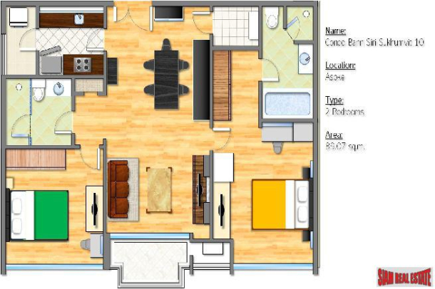 D Condo Creek | Two Bedroom, Two Bath Condo for Rent in Popular Kathu Condominium-30
