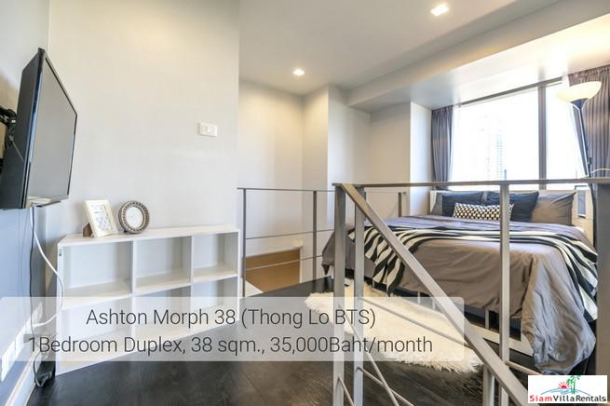 Ideo Morph 38 |  Ultra Modern Two Storey Duplex with Extra High Ceilings in Thong Lo, Pet friendly-10