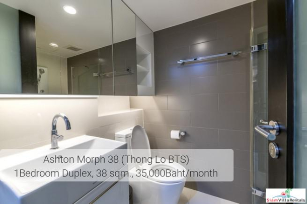 Ideo Morph 38 |  Ultra Modern Two Storey Duplex with Extra High Ceilings in Thong Lo, Pet friendly-13