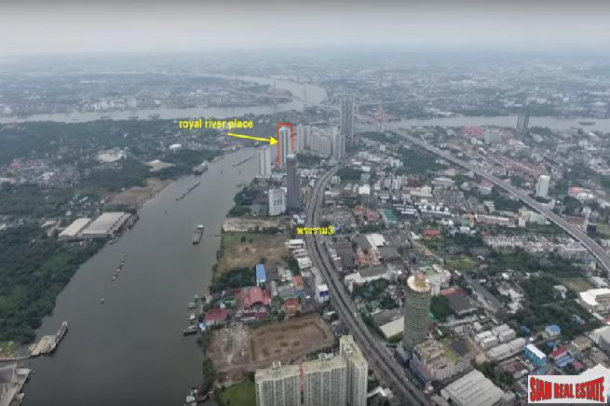 River and City View from this Newly Renovated Unit at Quality Condo on the Riverfront at Rama 3-10