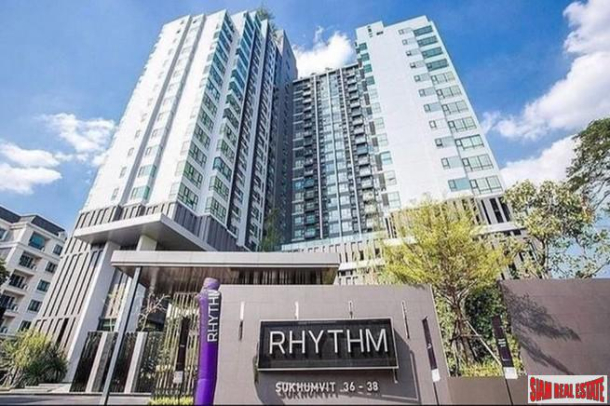 Rhythm Sukhumvit 36-38 | Sunny Furnished Studio Condo with Great City Views for Sale in Thong Lo-2