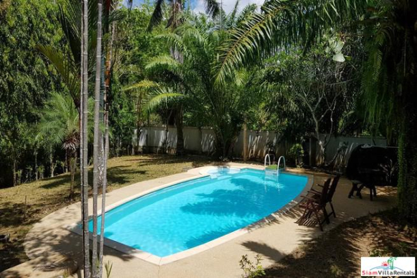 Large Private Four Bedroom House with Pool for Rent on One Rai of Land in Chalong-2