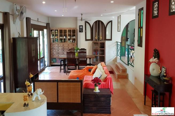 Large Private Four Bedroom House with Pool for Rent on One Rai of Land in Chalong-3