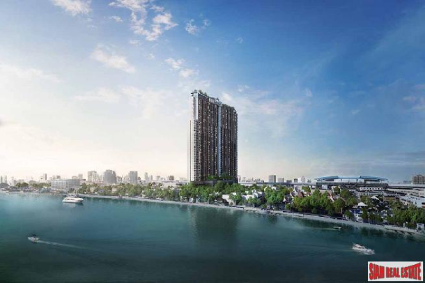 Nearing Completion High-Rise Riverside Smart Condo by Leading Thai Developer at Bang Phlat - Studio Units-1
