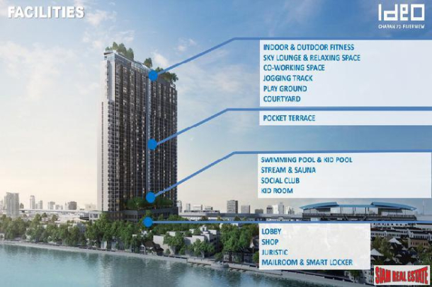 Nearing Completion is this High-Rise Riverside Smart Condo by Leading Thai Developer at Bang Phlat - 1 Bed Units-13