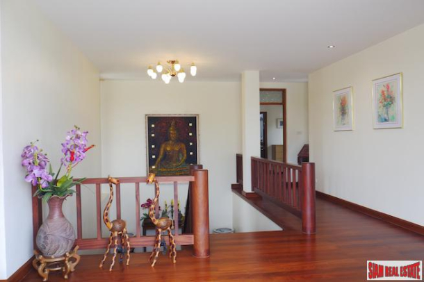 Baan Prangthong | Beautiful Two Storey House with Pool and Macca Wood Floors for Sale in Chalong-16
