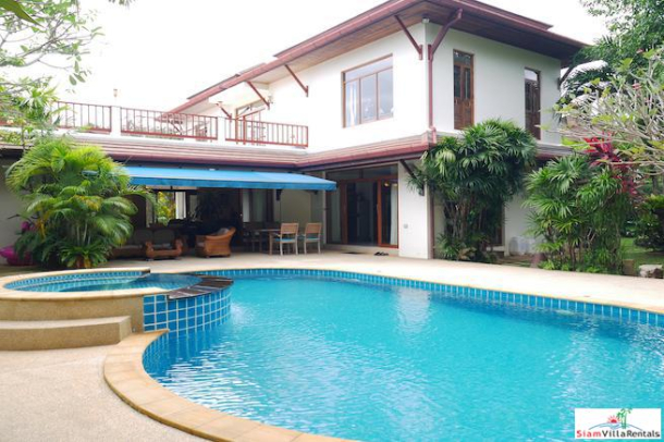 Baan Prangthong | Beautiful Two Storey House with Pool and Macca Wood Floors for Rent in Chalong-1