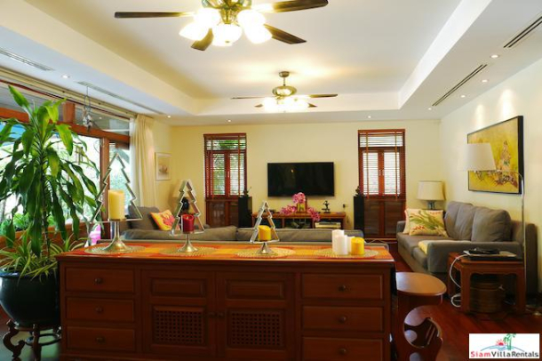 Baan Prangthong | Beautiful Two Storey House with Pool and Macca Wood Floors for Rent in Chalong-14