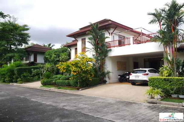 Baan Prangthong | Beautiful Two Storey House with Pool and Macca Wood Floors for Rent in Chalong-29