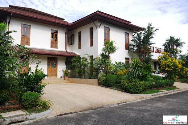 Baan Prangthong | Beautiful Two Storey House with Pool and Macca Wood Floors for Rent in Chalong-30