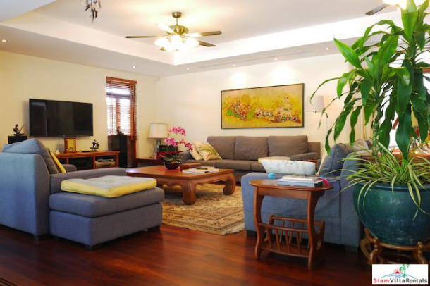 Baan Prangthong | Beautiful Two Storey House with Pool and Macca Wood Floors for Rent in Chalong-4