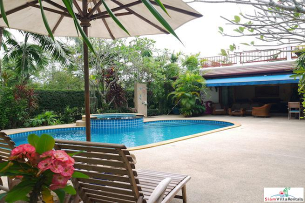 Baan Prangthong | Beautiful Two Storey House with Pool and Macca Wood Floors for Rent in Chalong-7