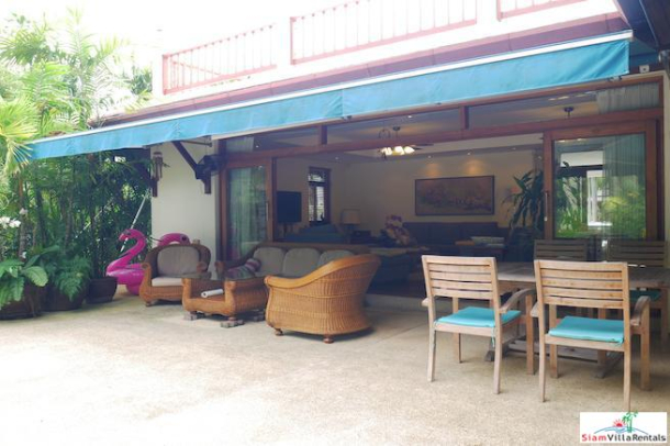 Baan Prangthong | Beautiful Two Storey House with Pool and Macca Wood Floors for Rent in Chalong-8
