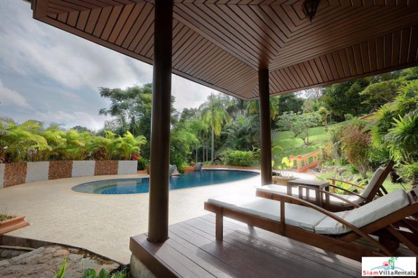 Vichuda Hills | Seven Bedroom Luxury Thai-style Sea View Pool Villa for Rent in Layan Beach-13
