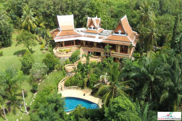 Vichuda Hills | Seven Bedroom Luxury Thai-style Sea View Pool Villa for Rent in Layan Beach-2