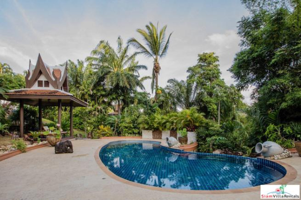 Vichuda Hills | Seven Bedroom Luxury Thai-style Sea View Pool Villa for Rent in Layan Beach-9