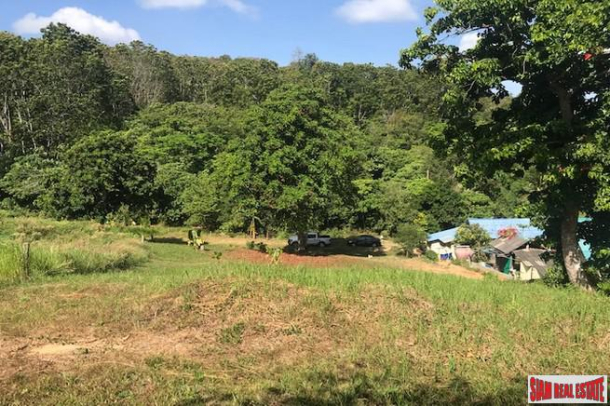 One Rai of Green Hillside Land with Mountain Views For Sale in Rawai-4