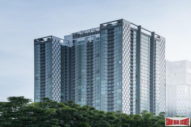 Newly Completed High-Rise Condo at Ratchada, MRT Thailand Cultural Centre - Two Bed Units - 15% Discount on Last 3 Units!-3