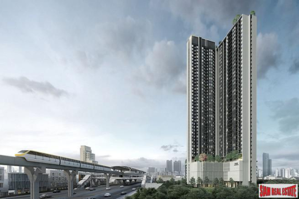 New Value High-Rise Condo by Leading Thai Developer at Srinakarin Road, next to New MRT Si La Salle - One Bed Units-1