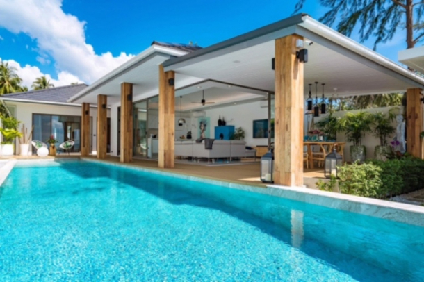 3 Bedroom Beachfront Pool Villa â€“ Laem Set, Koh Samui-10